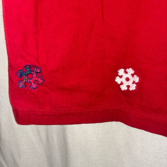 Disney Mickey Mouse Embroidered Nightgown Red Size Large - Picture 3 of 6